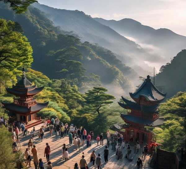 峨眉山，仙境之旅，文化探秘攻略