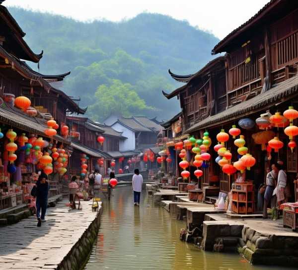 湘西芙蓉镇，古镇风情之旅，体验民俗魅力