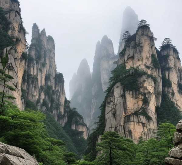 华山，险峻奇峰与千年文化交融的自然瑰宝